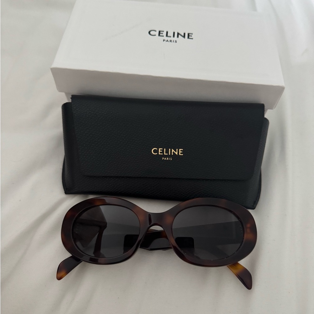 Celine Brown/Tortoise Sunglasses with Case EXCELLENT CONDITION